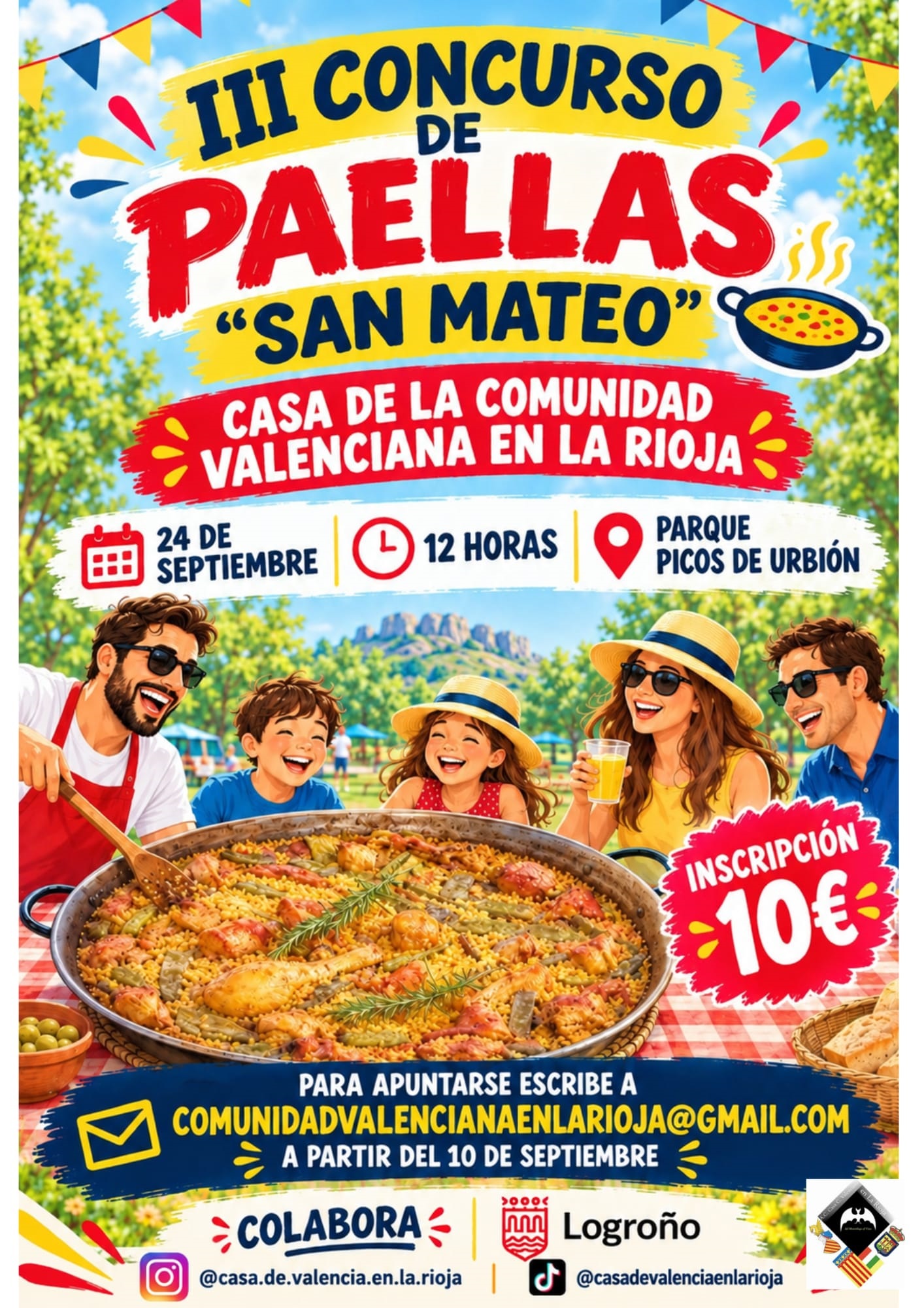 Cartel concurso de paellas San Mateo