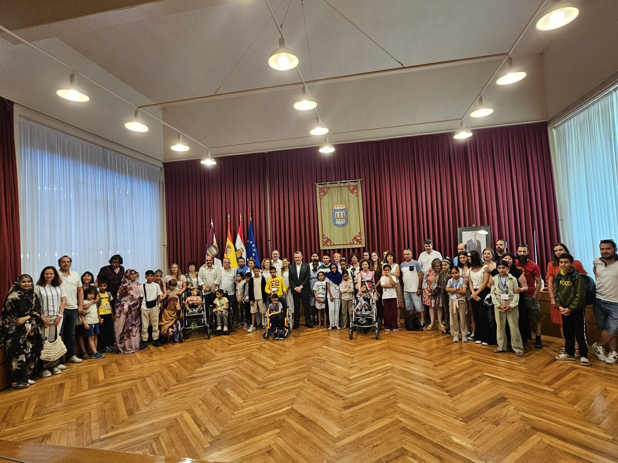 Recepción oficial a los niños y niñas saharauis