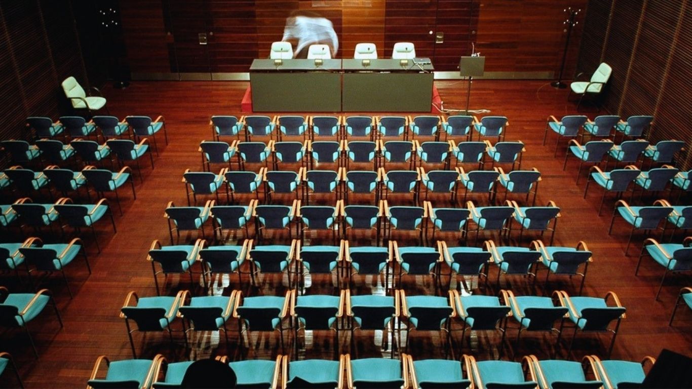 Sala del Centro Fundación Caja Rioja Gran Vía