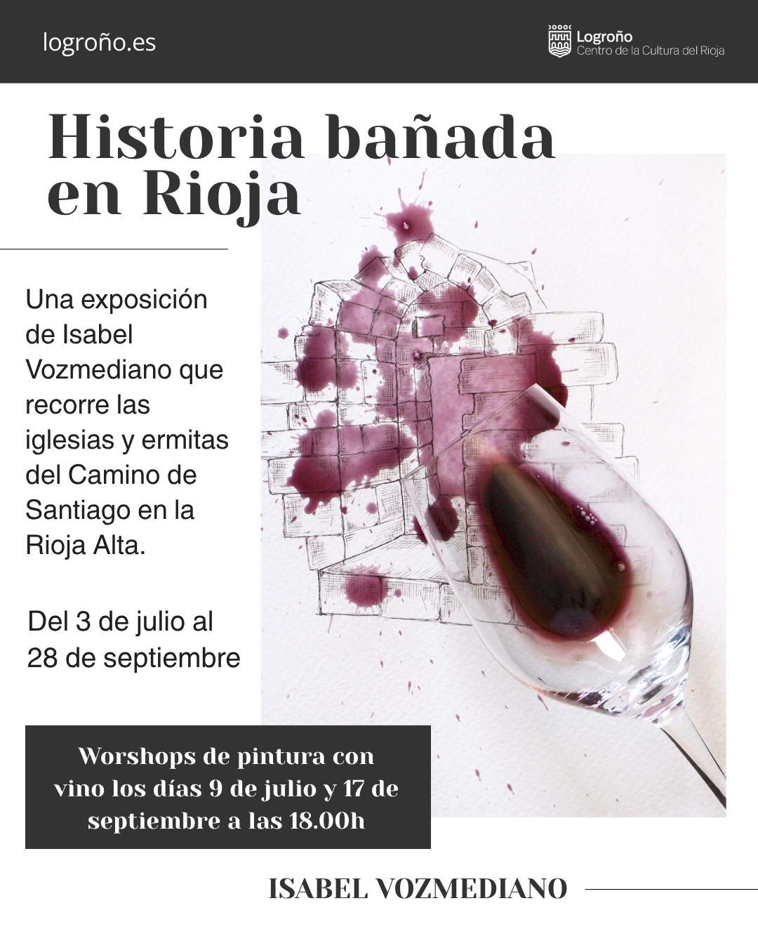 Cartel de Historia bañada en Rioja