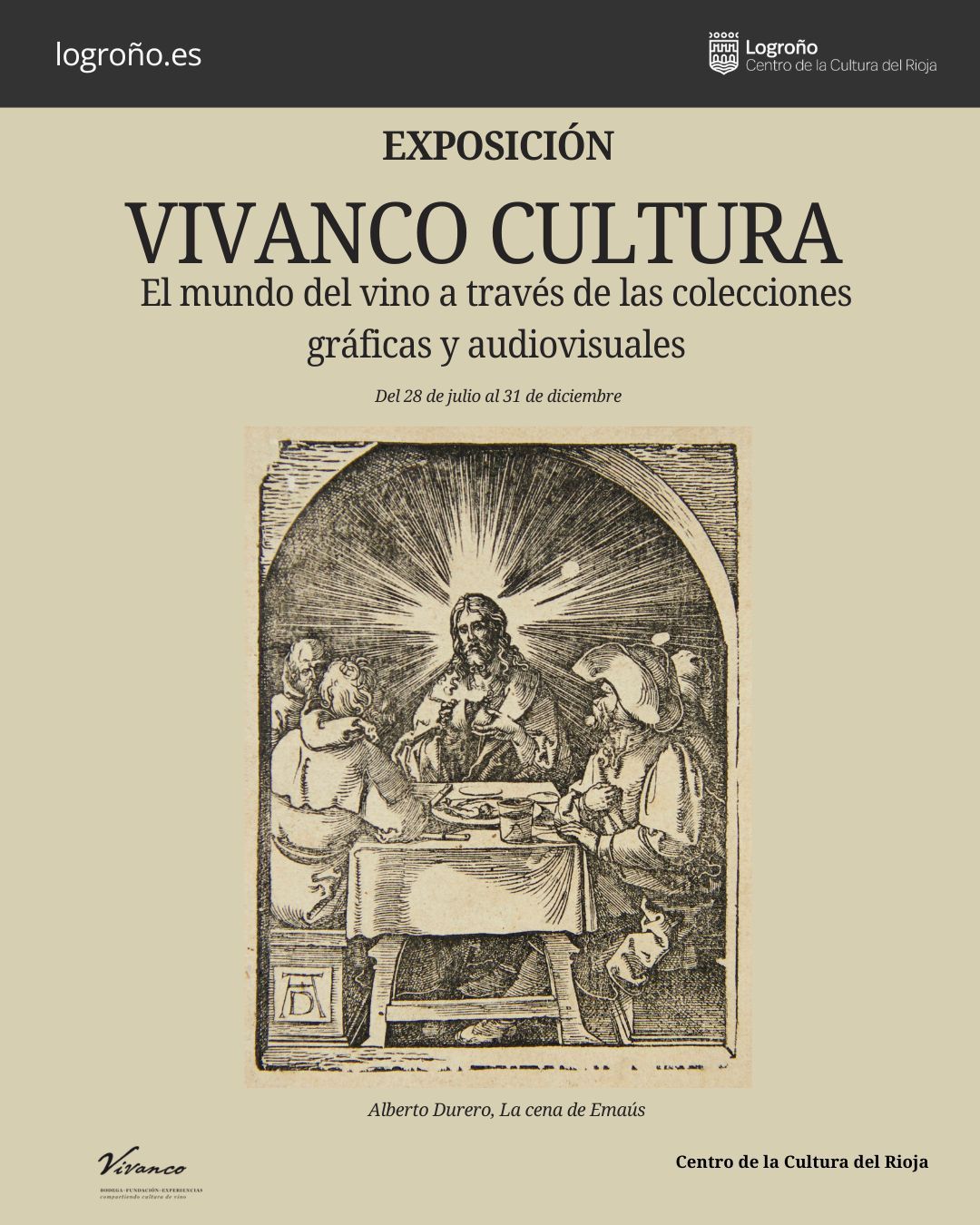 Cartel de la exposición Vivanco Cultura