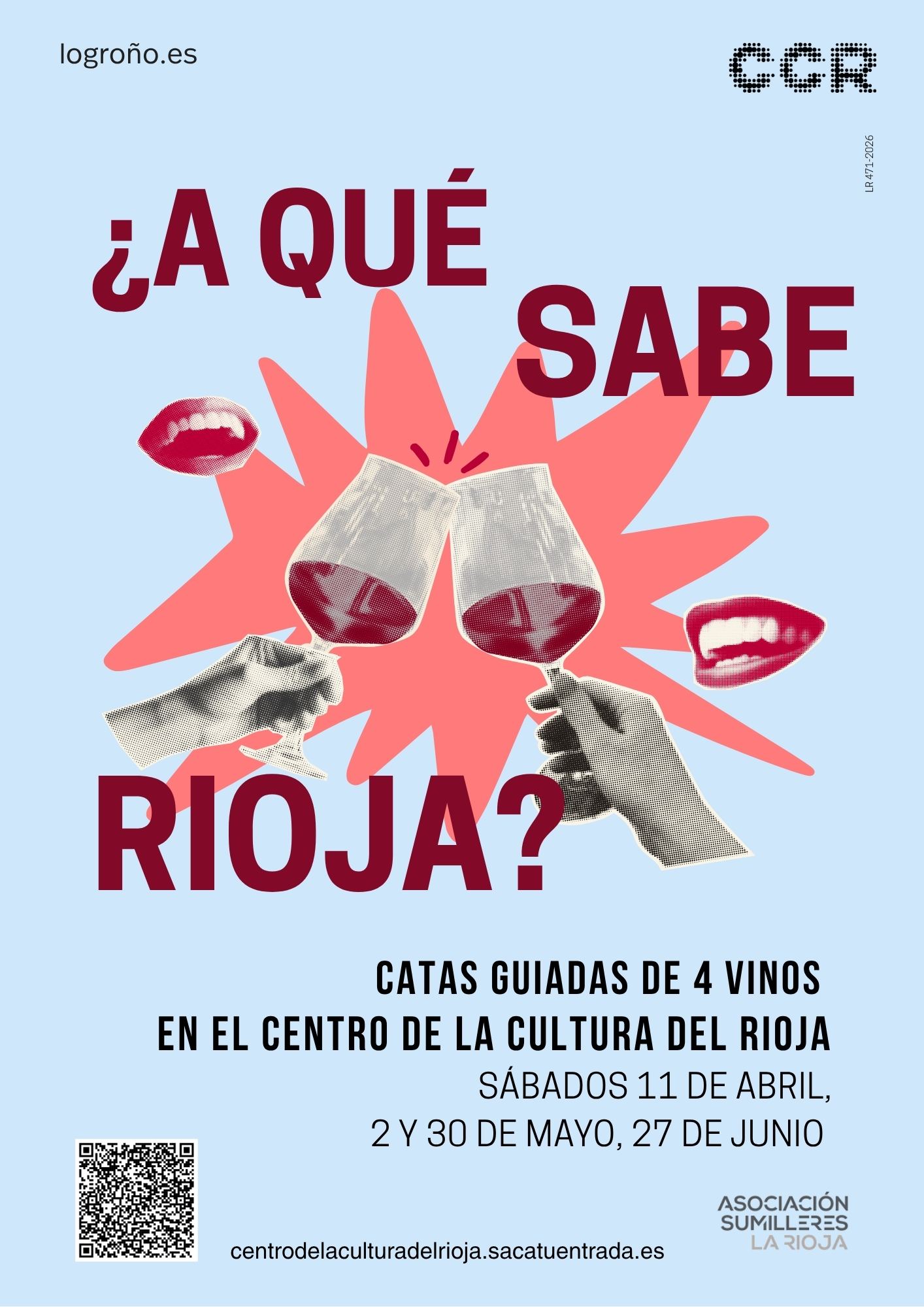 Cartel de A qué sabe Rioja. Abril, mayo, junio
